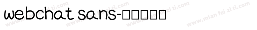webchat sans字体转换